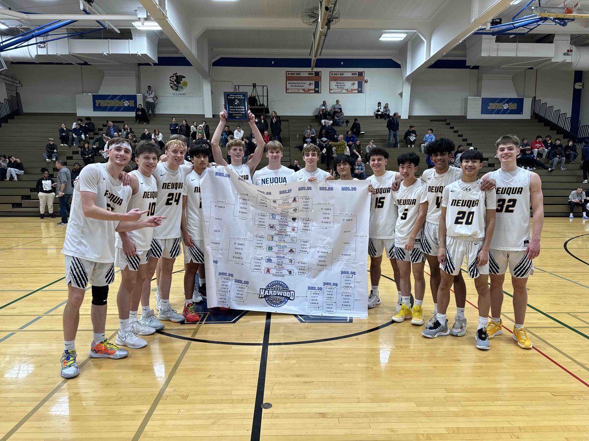 BOYS BASKETBALL: Neuqua Valley takes home the Wheeling Hardwood Classic Championship after a close 59-57 over Glenbrook North. <a href="/NVHS_Basketball/">Neuqua Basketball</a> GBN_BBasketball <a href="/WHS_HWClassic/">Wheeling Hardwood Classic</a>