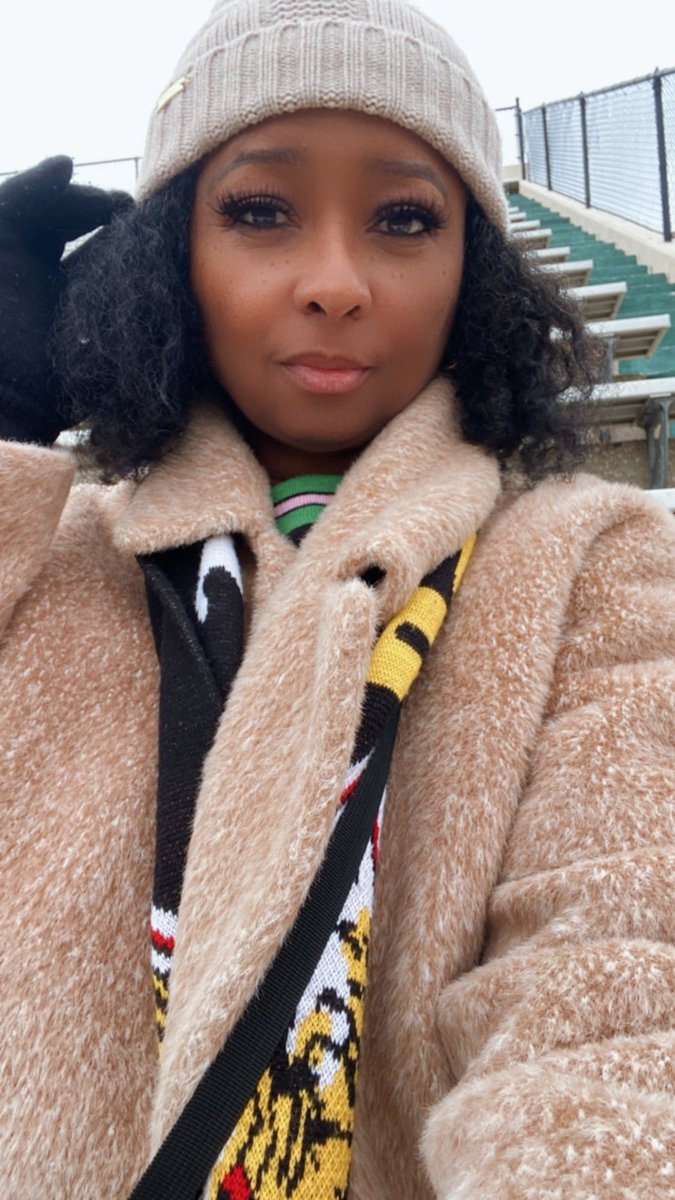 Got up at 6am to drive an hour south of ATL for a recruitment camp. 35 degree and freezing! 🥶 #FootballMomLife