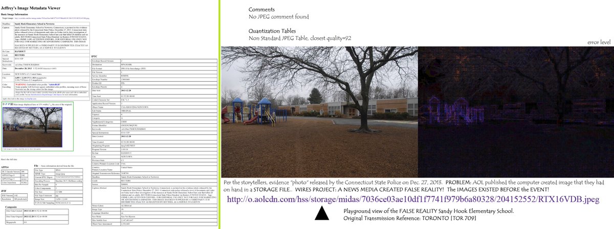 Donna_In_Heaven's tweet image. &quot;Evidence Photo&quot;#SandyHook Elementary School with the playground in the forefront. CSP release on Dec. 27, 2013 [storytellers&apos; narrative]; the computer created image was published in storage files by news media. #EstablishedPattern AGAIN, per material evidence, SHES #NeverExisted
