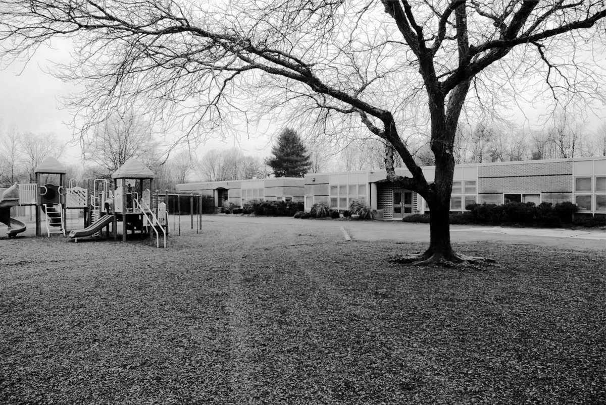 Donna_In_Heaven's tweet image. &quot;Evidence Photo&quot;#SandyHook Elementary School with the playground in the forefront. CSP release on Dec. 27, 2013 [storytellers&apos; narrative]; the computer created image was published in storage files by news media. #EstablishedPattern AGAIN, per material evidence, SHES #NeverExisted