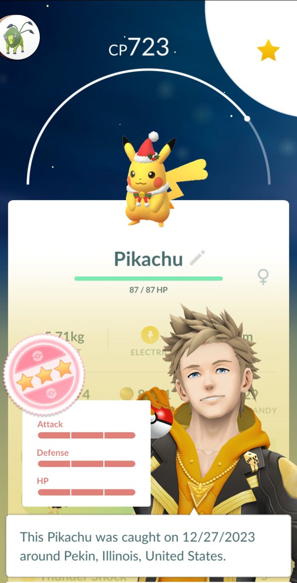 dplante23's tweet image. I caught this Pikachu in the wild with an excellent throw, and it was a critical catch. #PokemonGO #CriticalCatch #ExcellentThrow