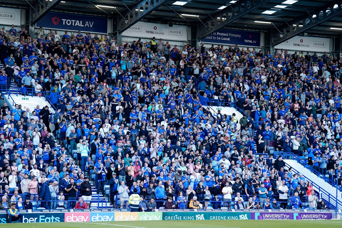 Pompey's tweet photo. Thank you for your incredible support this year, #Pompey fans. 💙

Let's keep it going and head into 2024 together. Fans, players and staff as one. ✊ https://t.co/oa3yCTrnN6