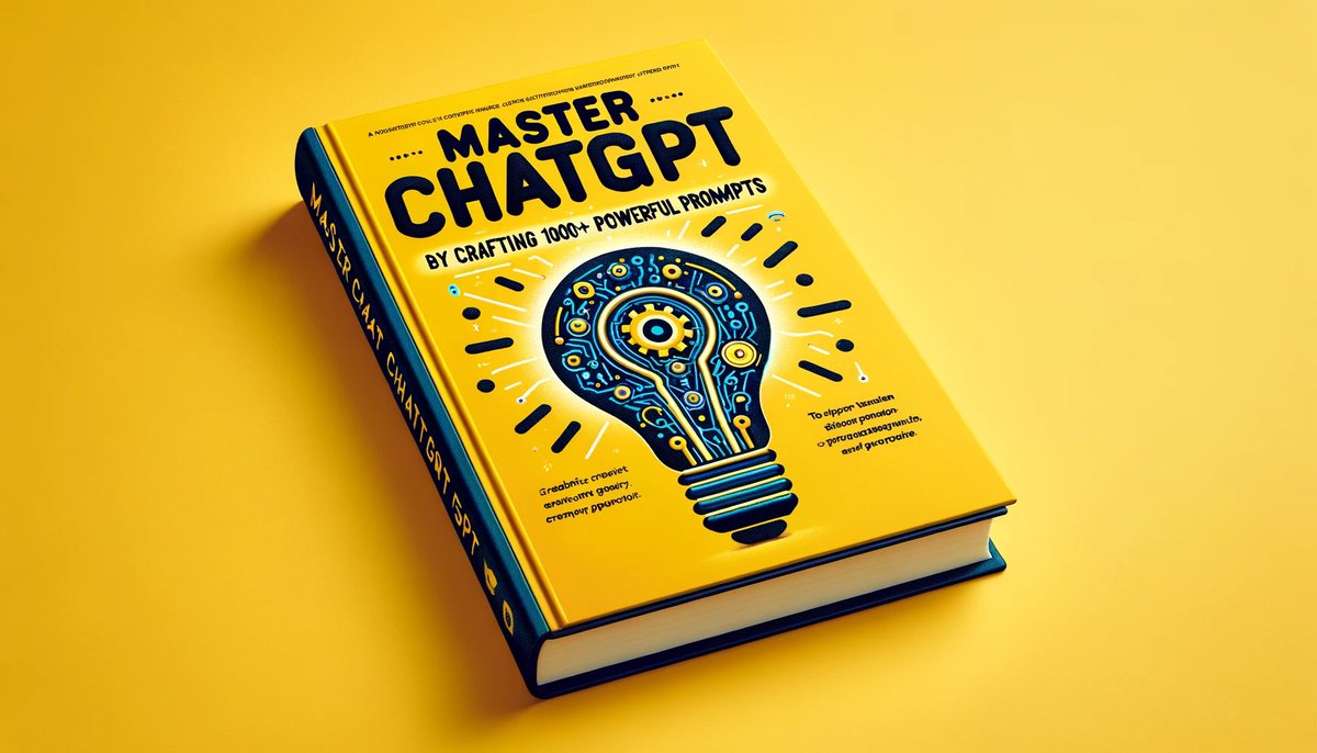 ChatGPT prompt engineering is the hottest skill of 2024🤔offering $300k+ salaries🌟 Price is $5999, free for you today (+1300+ prompt) You'll master: → Crafting ChatGPT prompts → Generating eBooks & code. To get it Follow me (so I can DM) Like & Repost Reply 'send'