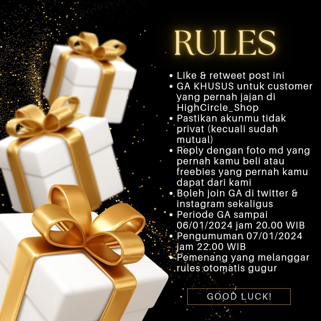 OliviahCindy's tweet photo. [HighCircle_Shop GA]
Open for members &amp; buyers ONLY 🔊🔊

Hadiah :
📌Voucher diskon belanja masing-masing 40k untuk 7 pemenang

Rules cek pict!

Goodluck 💙

#HIGHCIRCLE #WINNER #EPIKHIGH #GIVEAWAY https://t.co/ET50jhx1bF