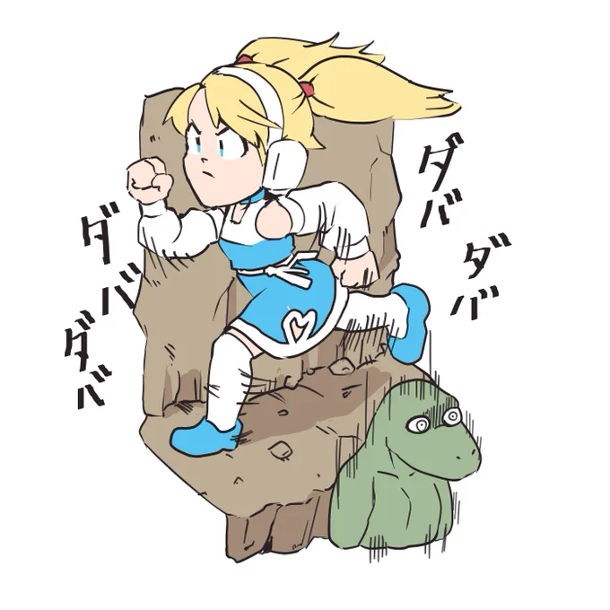 おもむろにRTAちゃん過去絵。 何のゲームか分かるかな?