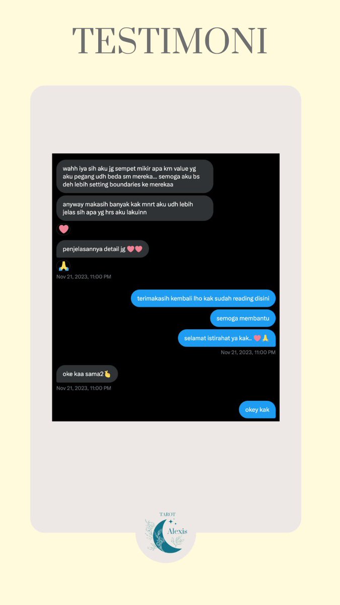 Alexis_990's tweet photo. Thank you for choosing us 🤗🥰
Anw aku masih open ya utk jasa tarot reading nya hari ini
Interactive session, no judging
Start from 30k
Daily life, love, career, friendship, dreams, past life
Feel free to chat 🎄🥳
#zonauang #bacatarot #zonajajan #jasatarot https://t.co/d3ycOAYLoI