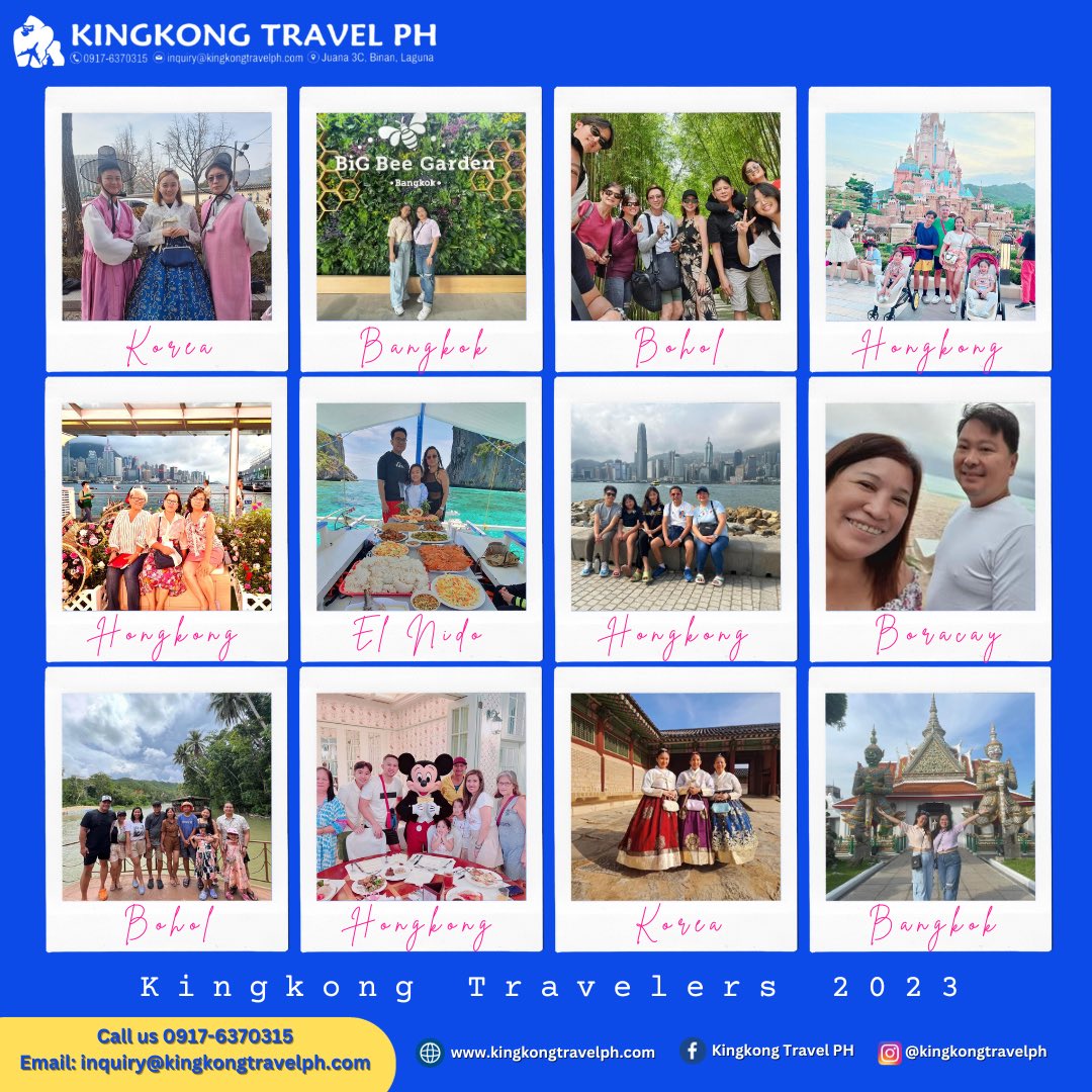 kingkong_ph's tweet photo. As we bid farewell to 2023, we're grateful for the incredible journey it has been, made even more special by amazing clients like you! 🌟 Thank you for trusting us with your travels and being a part of our adventure. May 2024 bring more exploration, joy, &amp; unforgettable moments! https://t.co/fdDWSL07aD