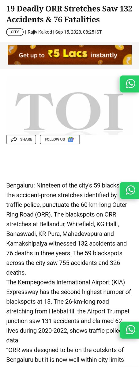So funny! About 13 out of 55(24%), so called #5Star hotels are in  #Mahadevapura location where -
1.CDP2015 Infra is non existent,top 3 of 5 most congested.
2.~33 of 110Villages with no municipal water or sanitary facility
3. Least public transport with most pedestrian accidents!