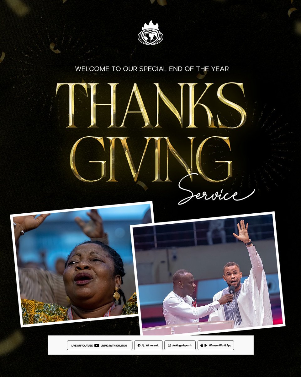 ft_canaanland's tweet photo. 365 days successfully completed!

Our God has been good to us from the first day of 2023 and today, the last day of the year, we have come with praises and thanksgiving unto Him for His goodness all through the year 2023.

#LFCLiveService
#EndOfTheYearService
#RedeemedToFlourish https://t.co/swFsz2ON5s