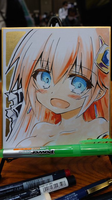 なんか色が定まってない感じの練習色紙 