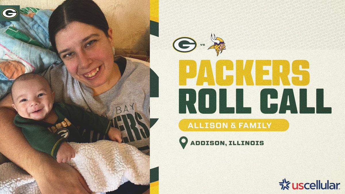 packers's tweet photo. 🗣️ #PackersRollCall

Reply &amp; let us know where you'll be watching today's game for a chance to win a $50 Packers Pro Shop gift card, courtesy of @UScellular!

#GBvsMIN | #GoPackGo https://t.co/CeQqXacpSQ