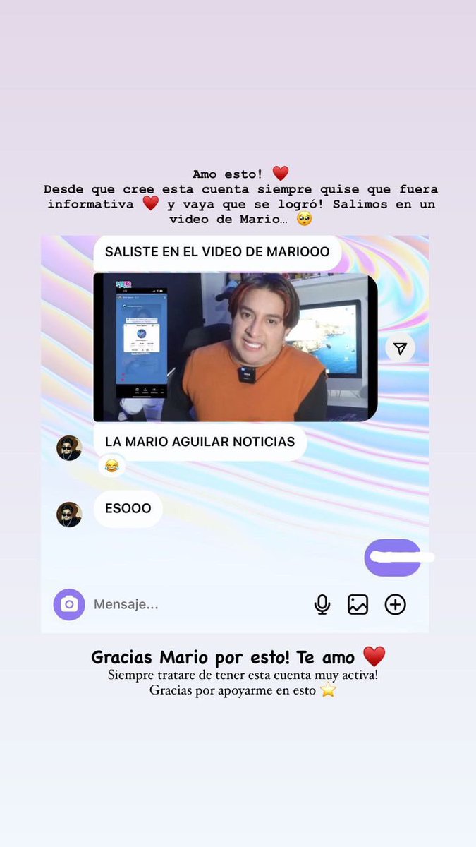 marioagsitio's tweet photo. yo d vrd quiero decirle a mario q me perdone por no ser la fan activa de siempre, hace un año el hizo un tipo rewind de su año y sentí bonito que al poner varios logros aparecía esta cuenta donde lo mencionaba en ciertos logros 🥲 adjunto evidencia https://t.co/xlPyxDS88P