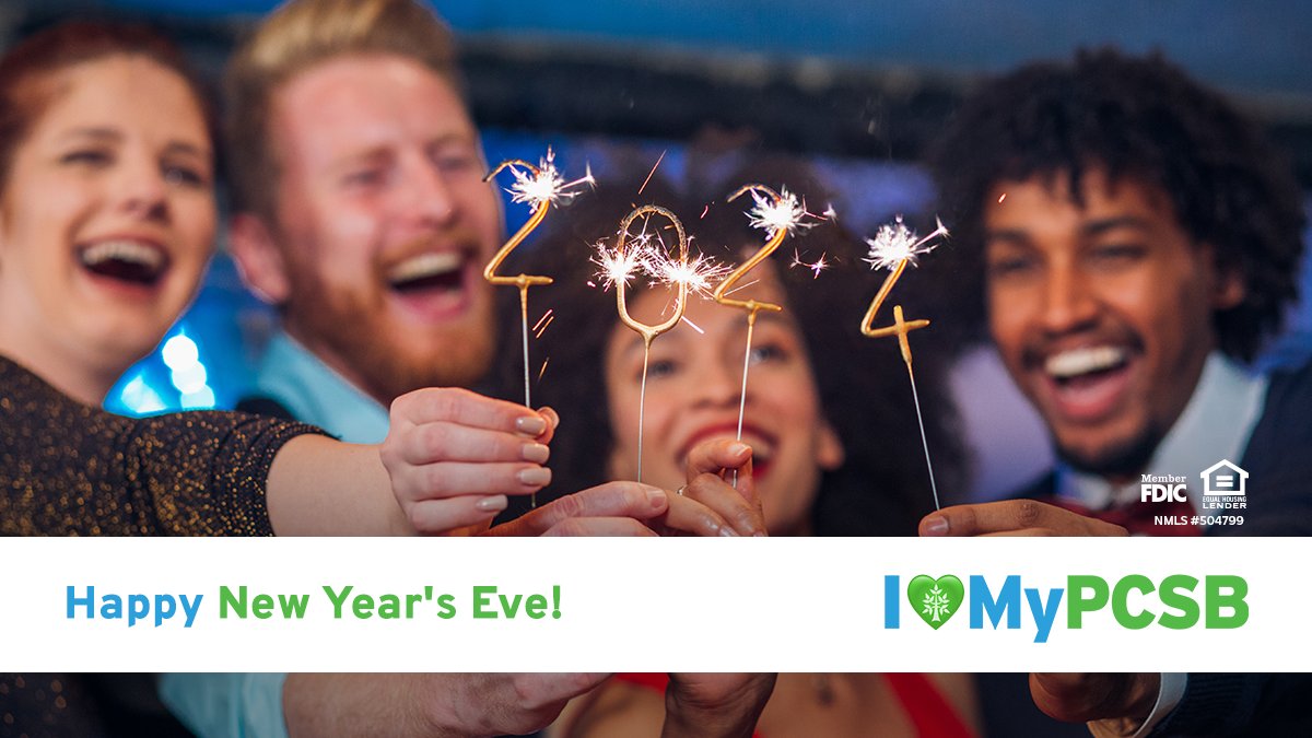 PCSB Bank wishes everyone a sparkling New Year's Eve filled with joy, laughter, and the promise of new beginnings.