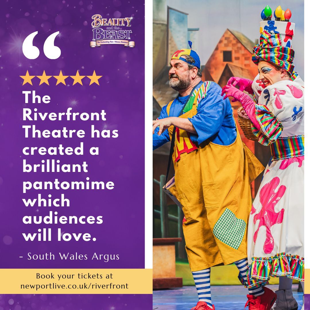 🏰🎭 More 5 star reviews for Beauty and the Beast🌹✨

Step into the world of this years pantomime. This tale is one you won't want to miss, so gather your friends and family for an enchanting show!

Dates are filling up quickly, so book your tickets here: newportlive.co.uk/beautyandthebe…