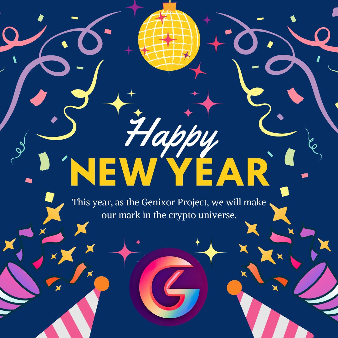 🎉 Happy New Year! 🎉 🚀 2024: The Year of Genixor! 🌟 This year, as the Genixor Project, we will make our mark in the crypto universe. As we advance on our path of innovation and growth, each of our successes will be a victory not just for us, but for our entire community. 💡…
