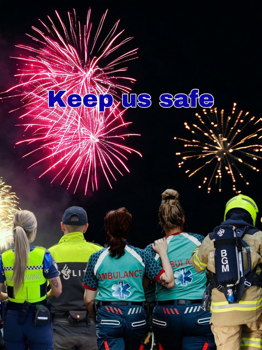 De meest risicovolle dienst van het jaar staat weer voor de deur.

Wij en vele andere hulpverleners gaan op pad om ervoor te zorgen dat oudejaarsavond voor iedereen een feest wordt.

Laten we hopen dat we veilig thuiskomen