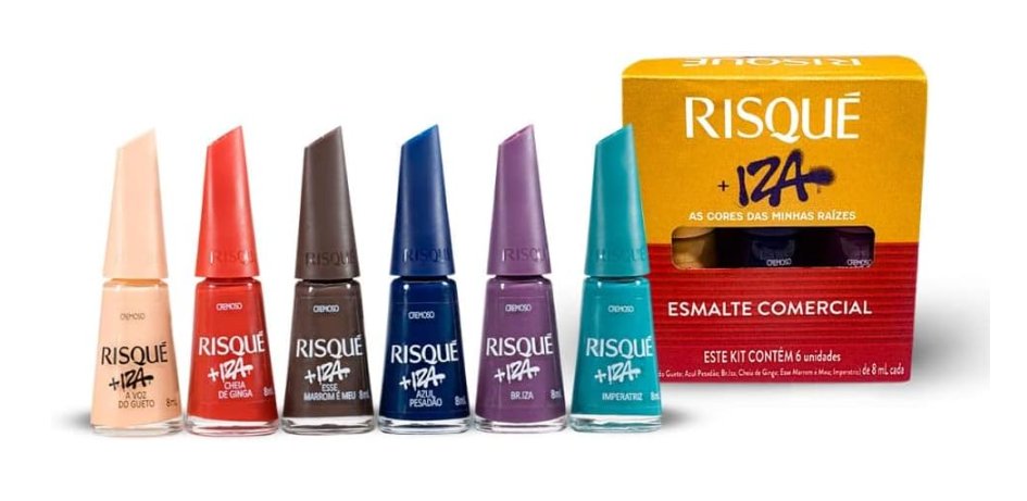 Esmalte Cremoso Coleção 6 cores Risqué + Iza, Sortido

 💵R$35,00
💵(R$5,83R$5,83 / Unidade)

🔗amzn.to/4aEoqrm