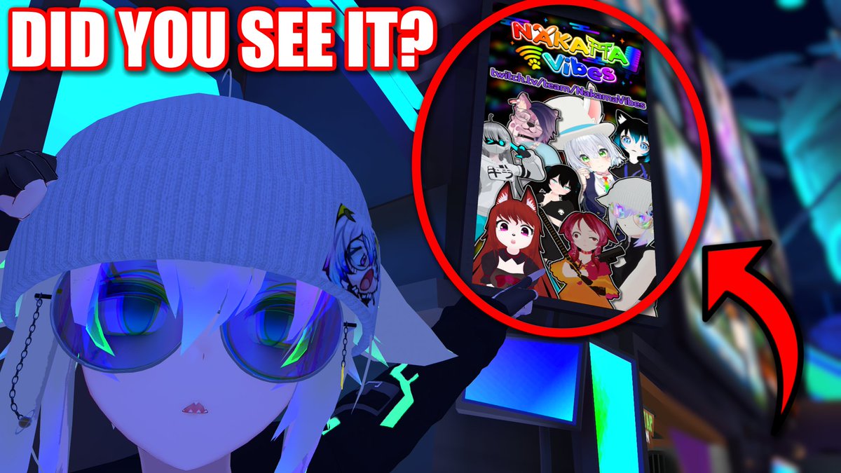NakamaVibes's tweet photo. We are honored to have a poster representing our team at this year's #VRChat New Years Eve celebration world! https://t.co/wVXEwaWXvF