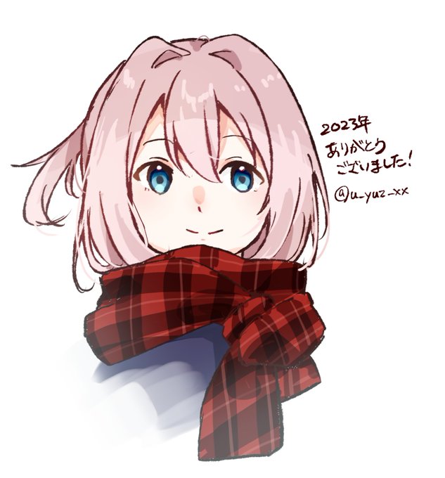 「blue eyes plaid scarf」 illustration images(Latest)