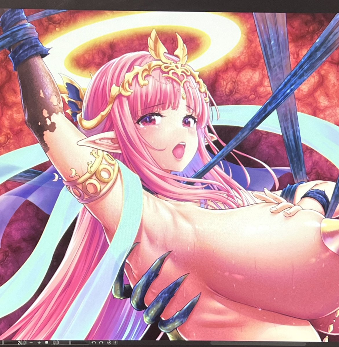 仕事場のフィギュアと一緒に😌

皆様に支えられて今年は新連載『女神敗北』単行本一巻が出せたり、前作続編・夜縛エクストラも7話まで来ました。
来年1月に女神敗北の単行本2巻が出ます。
2023年も誠にありがとうございました。
来年も何卒、エロ無様ヒロイン達をよろしくお願い申し上げます!🎍😌🎍 