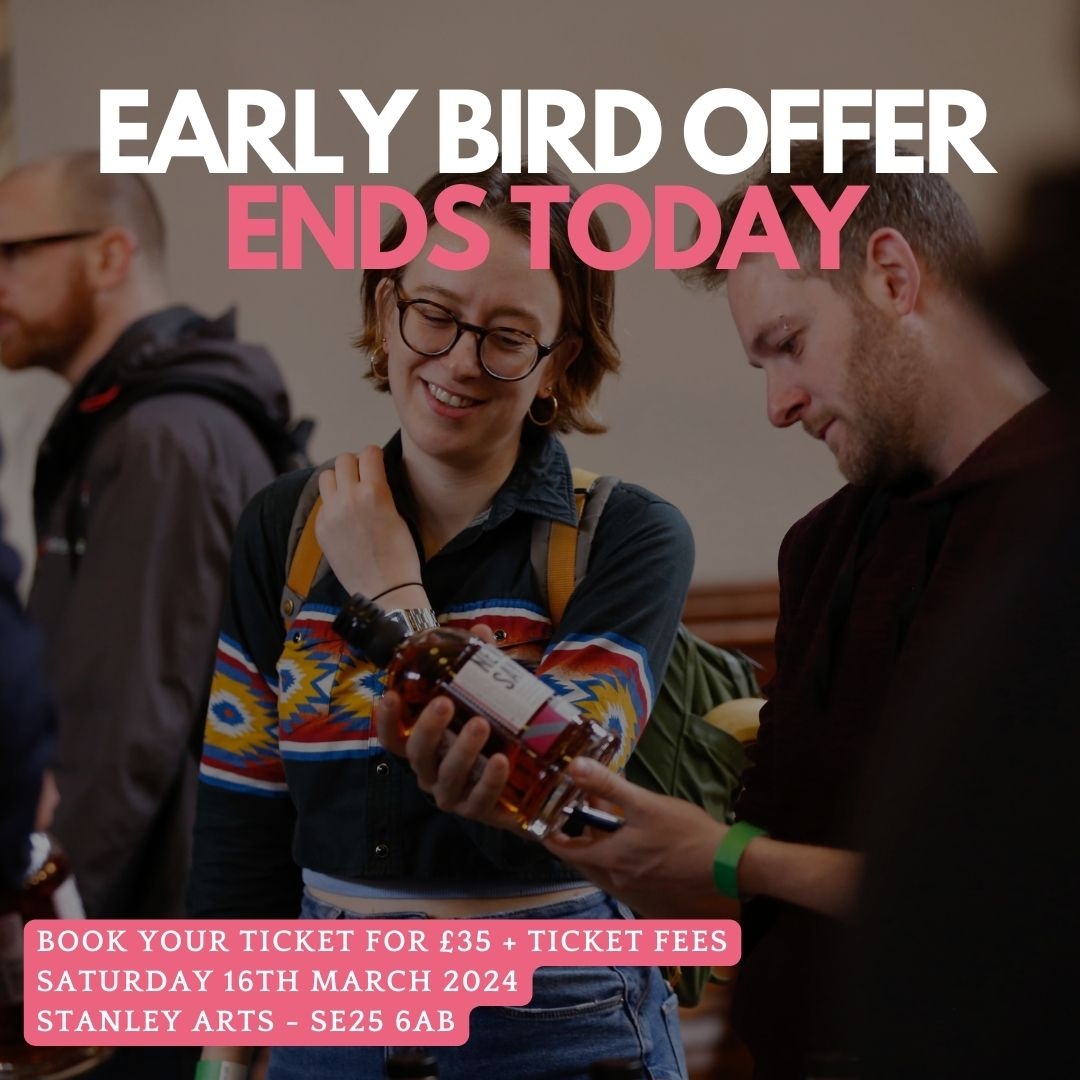 4️⃣ The countdown is on! 🕰️ Snatch those Early Bird tickets for Croydon Whisky Festival 2024 before they vanish. 🎟️✨ It's your passport to a day filled with drams, discoveries, and downright good times. 🥃🌈 #EarlyBirdSale £35.00 + booking fee via bit.ly/3OUsE5s