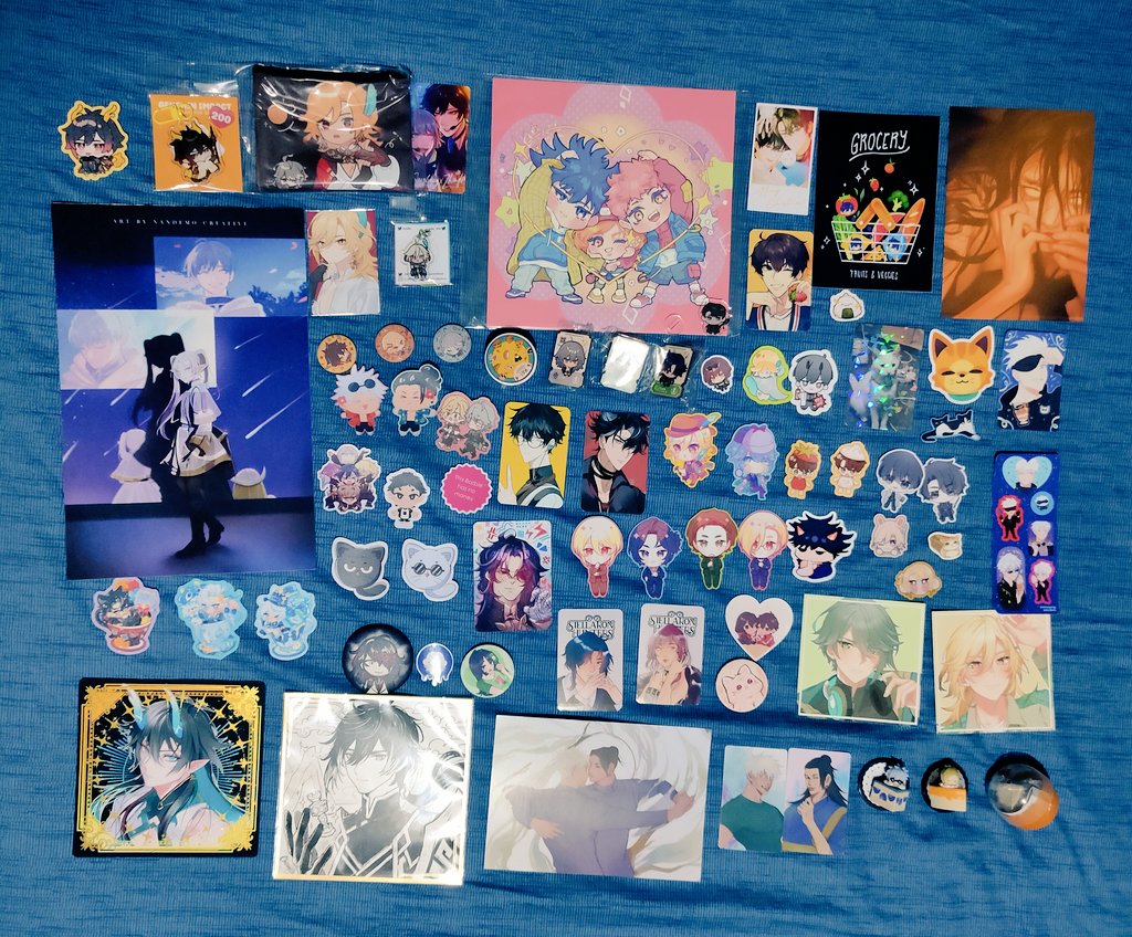 cosmatsu 2023 haul + trades!!! wanted to buy more but I had no money lol artist tags on the thread hehe