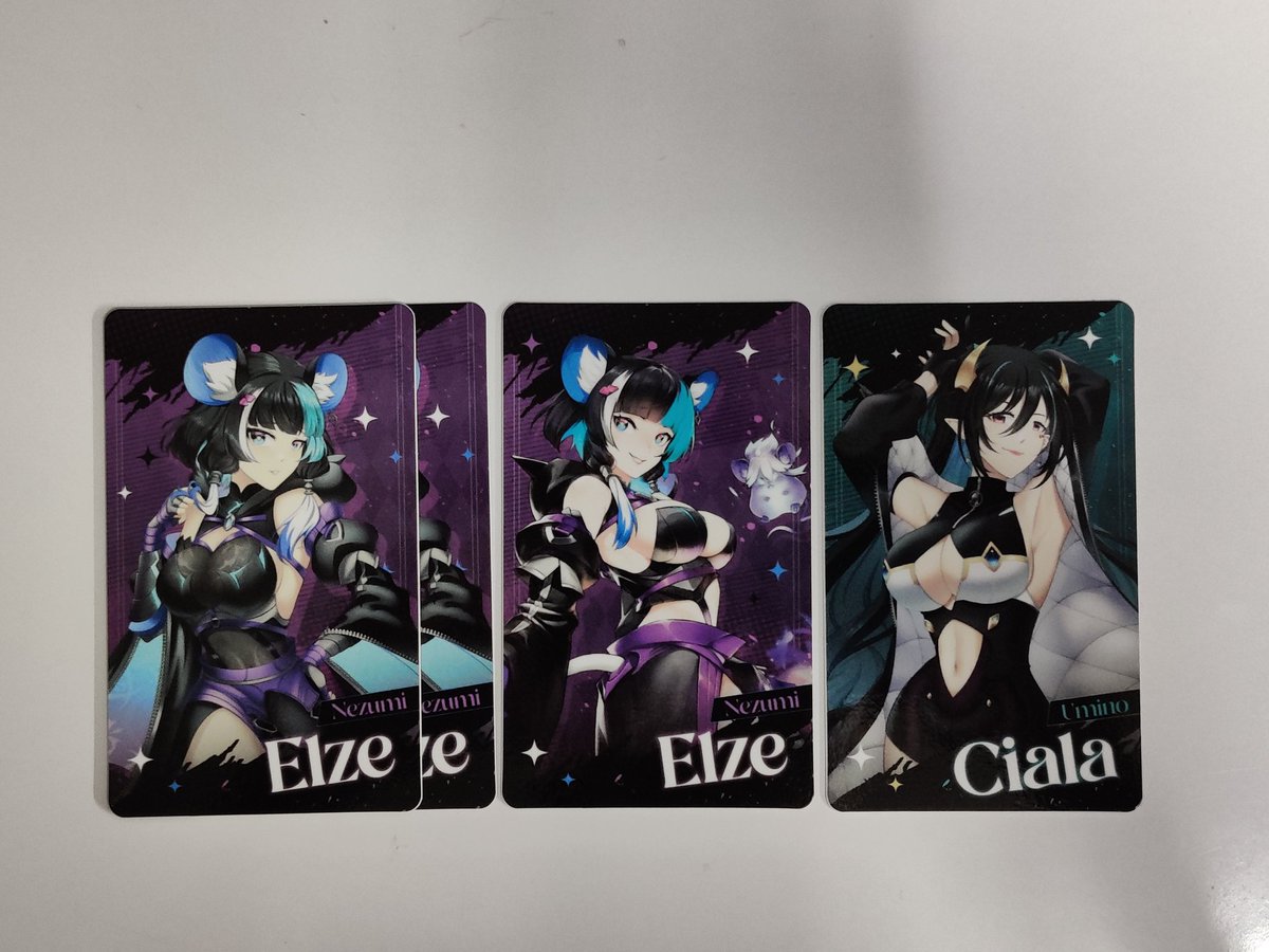 ChaSoMCha's tweet photo. 🔺 update ค่ะ
การ์ด legends villain น้องๆที่ยังไม่มีคนรับไปค่ะ
มี Elze 2 ลาย Ciala 1 ลายค่ะ
#ตลาดนัดpixela https://t.co/fIZlDlloSk