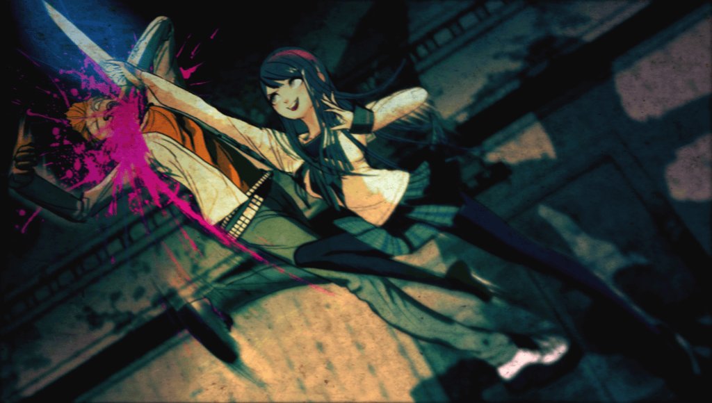 SIILVERYARK's tweet photo. Early version of danganronpa is wild coz damn what is sayaka doing https://t.co/BPh7MNd6ZU