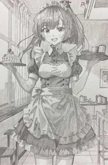 メイド秋月さんです。 #艦これ #秋月

皆さま、本年も大変お世話になりました…!!
よいお年をお迎えください✨
新年もどうぞよろしくお願いいたします…!! 