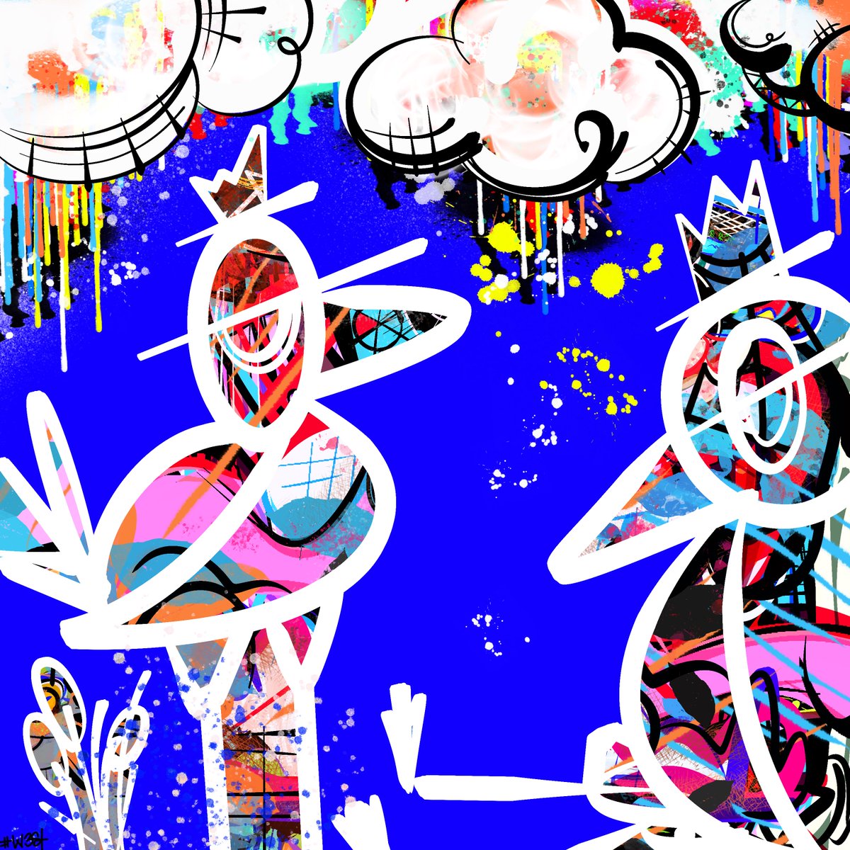 BR0THERWEST's tweet image. ‼️🚨WARNING, HEATING UP🚨‼️

GMGM! HAVE A GREAT DAY Y’ALL!  #W3ST #ART #BIRDCALL #CLOUDY