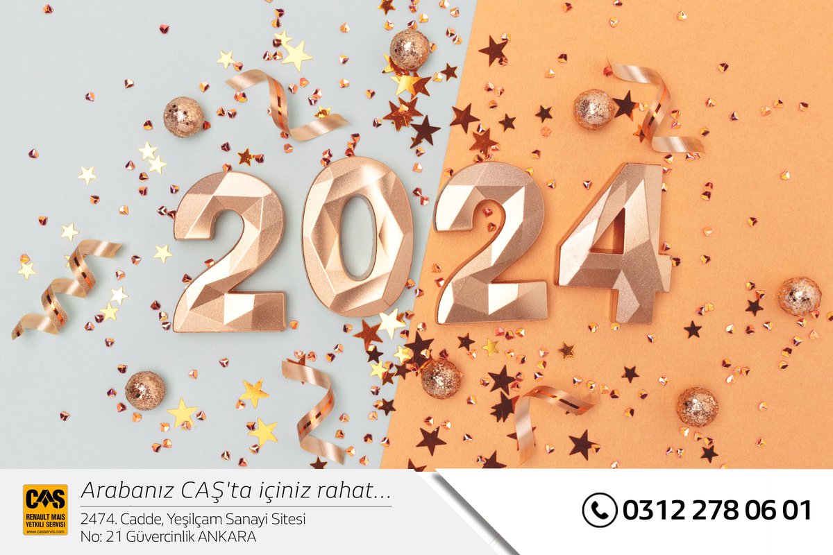 casservis's tweet photo. Mutlu Yıllar, Hoşgeldin 2024🎄  Sevdiklerinizle birlikte sağlıklı, huzurlu ve mutlu bir yıl geçirmenizi dileriz.🎉

#casservis #newyear #yeniyıl #kesfet #2024 #mutluyıllar https://t.co/8lVOOKJH5E
