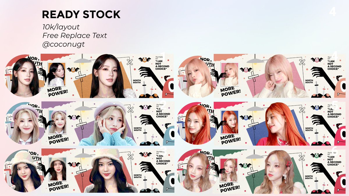 MakeItCho's tweet photo. Help RT? Terimakasih 💖

Haloo, aku kembali membawa beberapa layout ready stock. Price 10k/layout free replace text 👍
Untuk form replacementnya bakal aku kirim via dm 👍

*List chara di ALT  

Happy shopping!

#zonauang #zonajajan https://t.co/uPxG3NTBc1