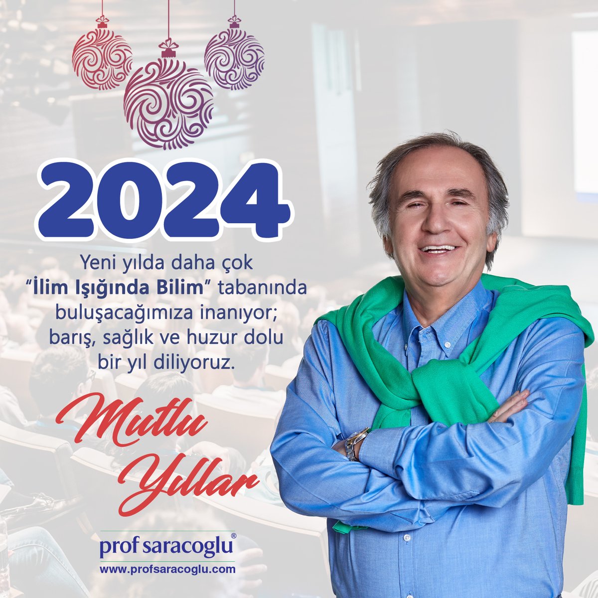 profsaracoglu's tweet photo. Yeni yılda daha çok "İlim Işığında Bilim" tabanında buluşacağımıza inanıyor; barış, sağlık ve huzur dolu bir yıl diliyoruz...
#profsaracoglu https://t.co/pqPhkBP9X0