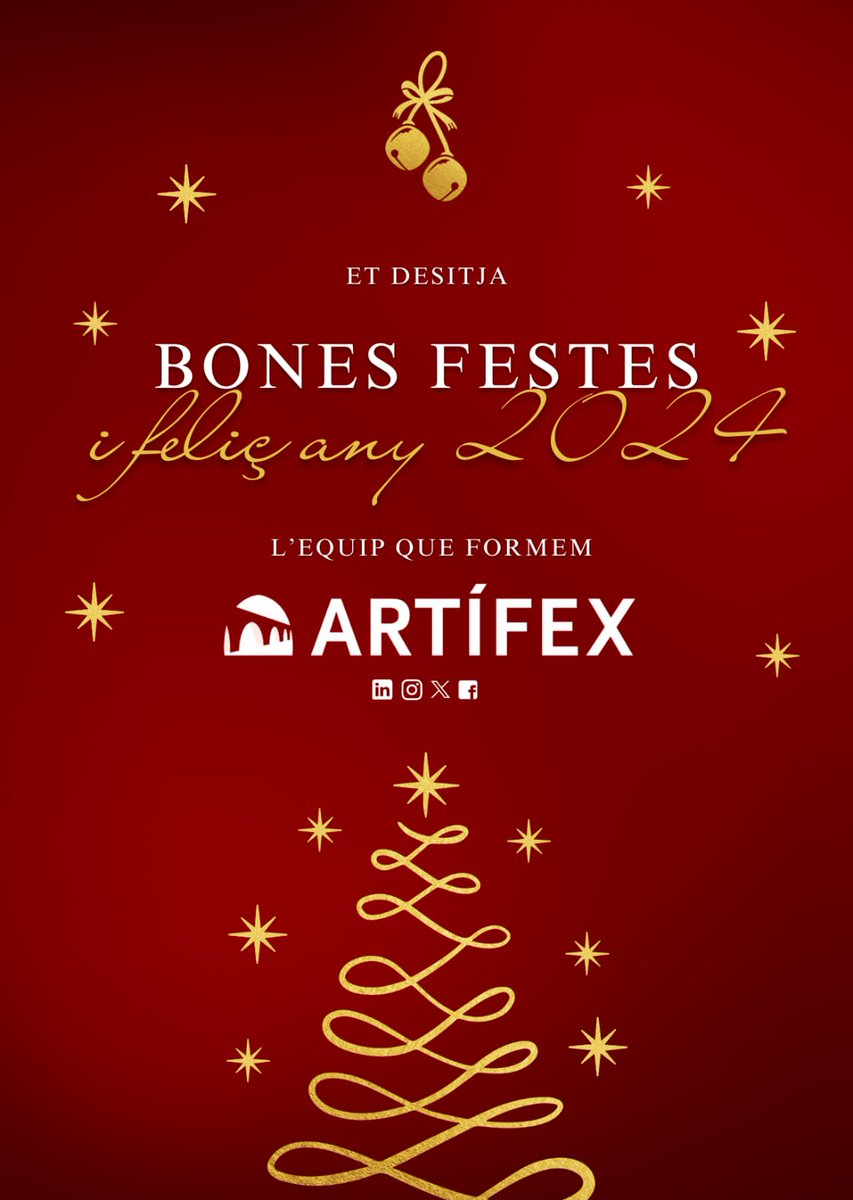 Bon Nadal i feliç 2024!

#bonnadal #feliznavidad #2024 #artifex #artifexinfraestructuras