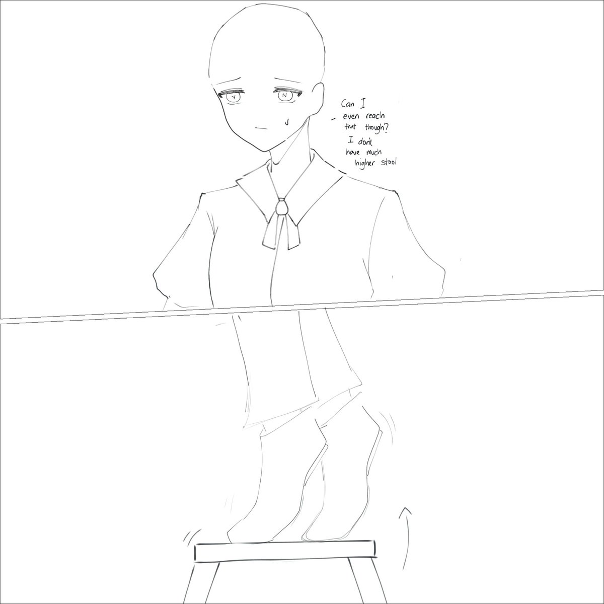 Lil_SleepyKofi's tweet photo. Here is a short sketchy messy comicc (damn you limits)
#Butler_art  (part1) https://t.co/OiyRa1KjM3