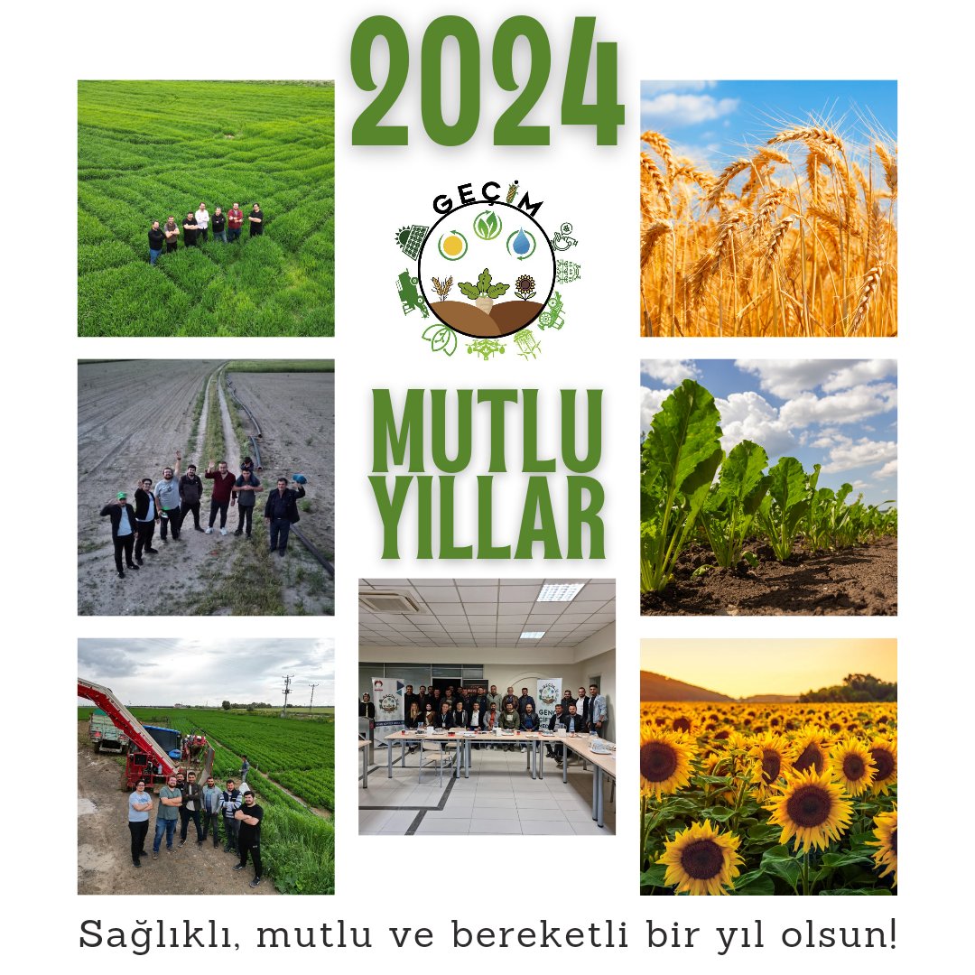 Yeni yılda tarımın bereketi ve toprakların verimliliği sizinle olsun! Tarımsal güzelliklerle dolu, bereketli bir yıl geçirmeniz dileğiyle. Sağlıklı ve bol ürünler getiren bir yıl olsun! 🌾🌱🚜
#YeniYıl #tarım #bereket