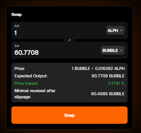 In less than 24 hours the value of $BUBBLE tokens has multiplied by x4!👀🚀 

Today 1 $ALPH = 60 $BUBBLE whereas before it was 200🫧

Don't miss this opportunity #LFG
🌐ayin.app/swap
A reminder that Dolphins holders receive free $BUBBLE every week!

#Alephium #ALPH #NFT
