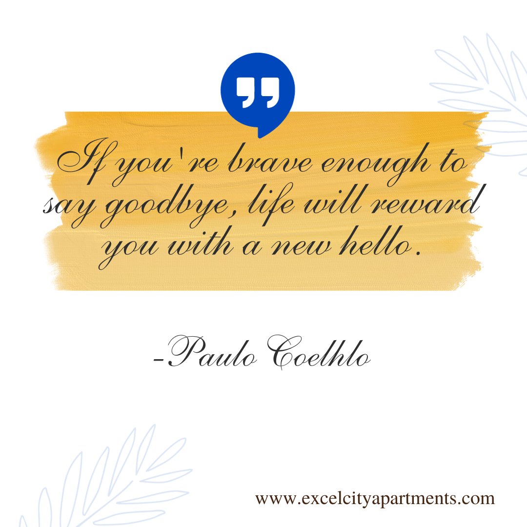 'If you're brave enough to say goodbye, life will reward you with a new hello.” —Paulo Coehlo

#ExcelCityApartments #ExcelSheffield #ExcelPropertyPartners #Visitsheffield #sheffieldexploringlocal #ourfaveplaces #motivationalquotes #lifegoals #life #lifequotes