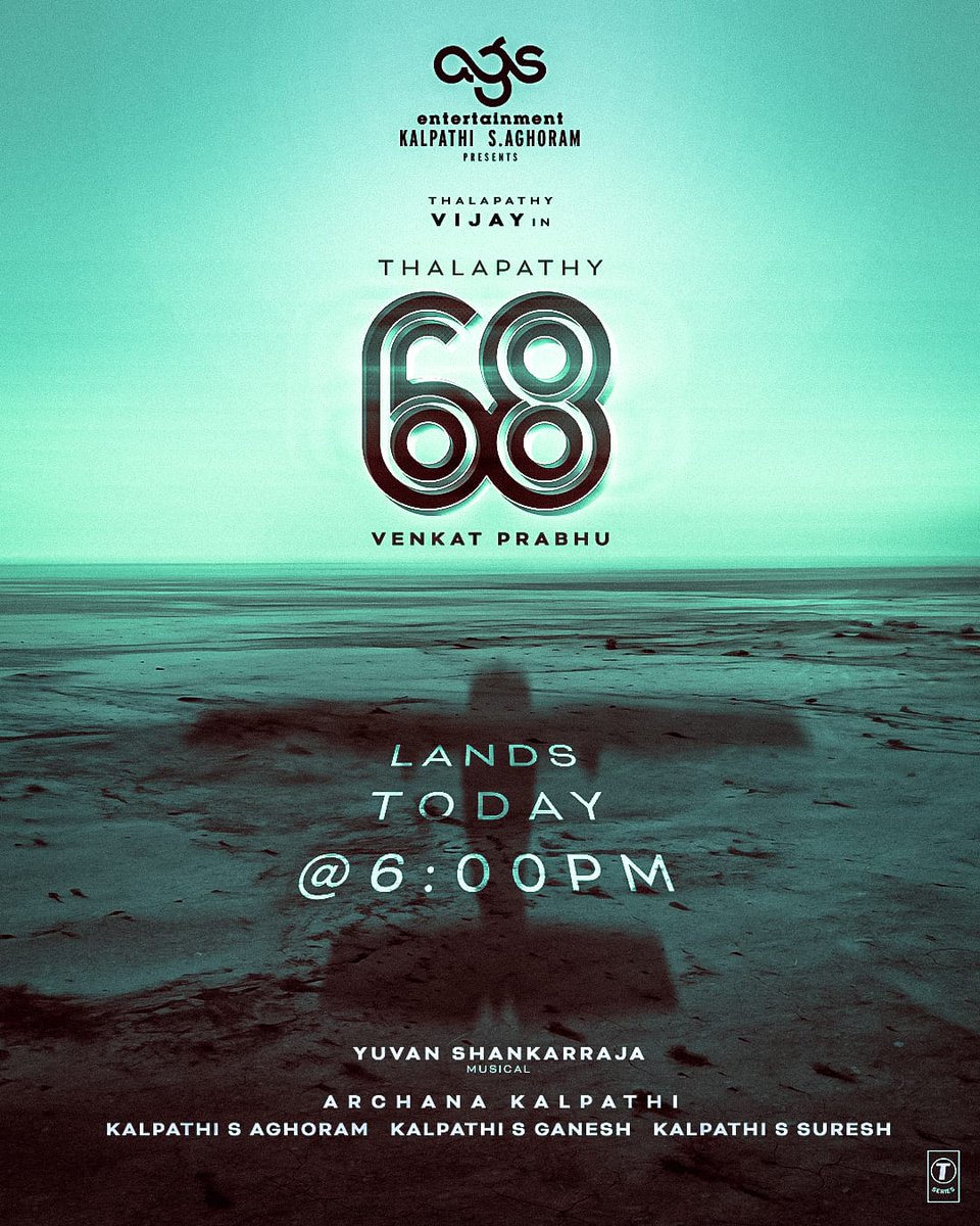 GauthamSigns's tweet photo. #Thalapathy68 Lands today at 6 pm! #AGS25 ✈️😎

#KalpathiSAghoram
#KalpathiSGanesh
#KalpathiSSuresh

#Thalapathy @actorvijay @Ags_production
@vp_offl @thisisysr
@archanakalpathi @aishkalpathi 
@actorprashanth @PDdancing #Mohan #Jayaram @actress_Sneha #Laila https://t.co/FuSsHd7kDm