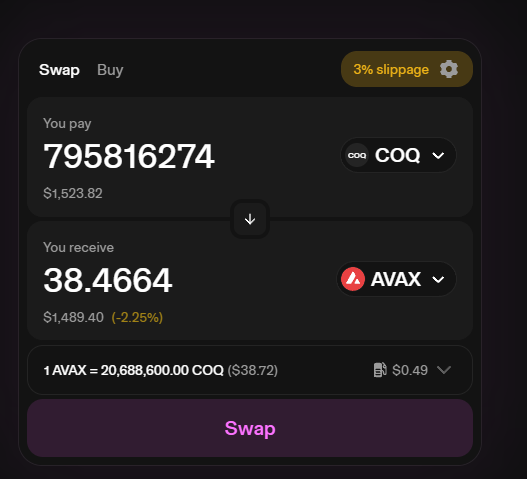 received $COQ rewards from staking x.com/CoqqInuAvax/st…