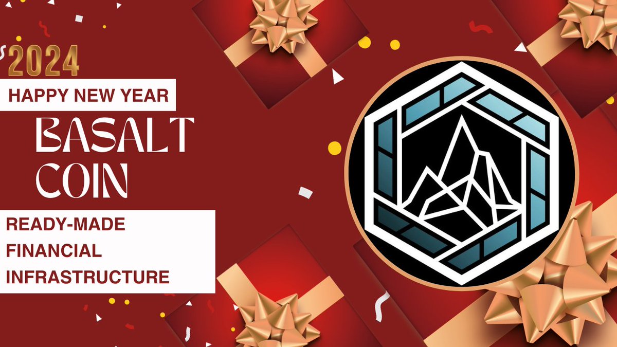 New is the year, new are the hopes, new is the resolution, new are the spirits, and new are my warm wishes just for all BASALT Team and Members. Have a promising and fulfilling new year!

2024 is the time for BASALT COIN @BasaltCoin 🎉
#rwa #realasset #Web3  #BasaltCoinContest