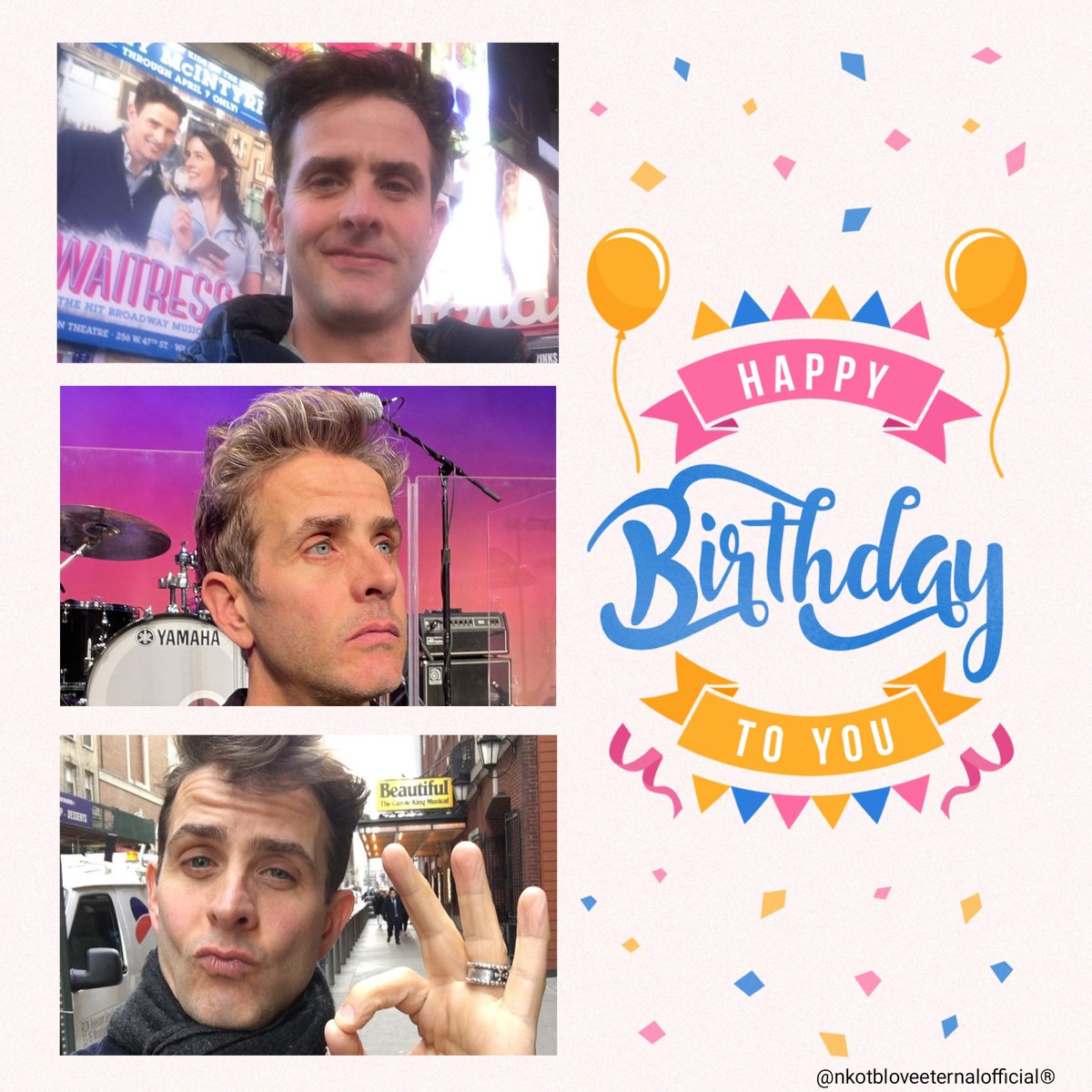 Nkloveeternal's tweet photo. Happy birthday and a blessed new year @joeymcintyre we wish you success, peace, happiness, blessings, love and fulfillment of dreams. We wish you a special day with your family and friends #HappybdayJoey #BhLove #BHFamily #LoveEternal #ProudBlockhead #BH4life ๐๐ฅณ๐๐ฉท๐ฅ๐ https://t.co/3DnfM8RIAB