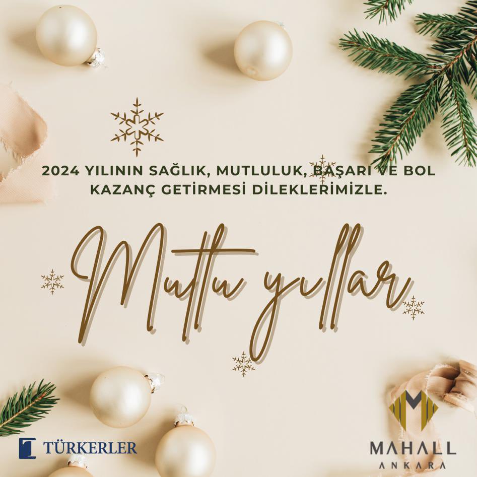 Yeni yılın sağlık, mutluluk, başarı ve bol kazanç getirmesi dileklerimizle. Mutlu yıllar!