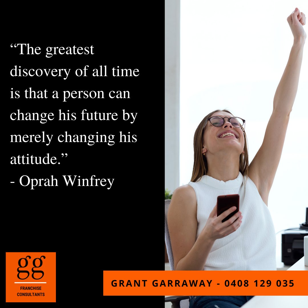 GarrawayGrant's tweet photo. "The greatest discovery of all time is that a person can change his future by merely changing his attitude." Oprah Winfrey
What are you doing in 2024?
#franchise enquiries
Grant 0408 129 035
grant.garraway@gmail.com
#fibrenew #ogalo #bkstakeaway #TDDA https://t.co/MUPabRZ6bj