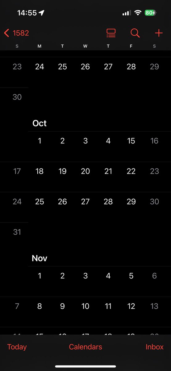 Sea_n64's tweet photo. @LinLeeMeow 對耶 好酷哦
但縮小到年的話，10/5 - 10/31 是錯的 😲 https://t.co/16cHW9GUzw