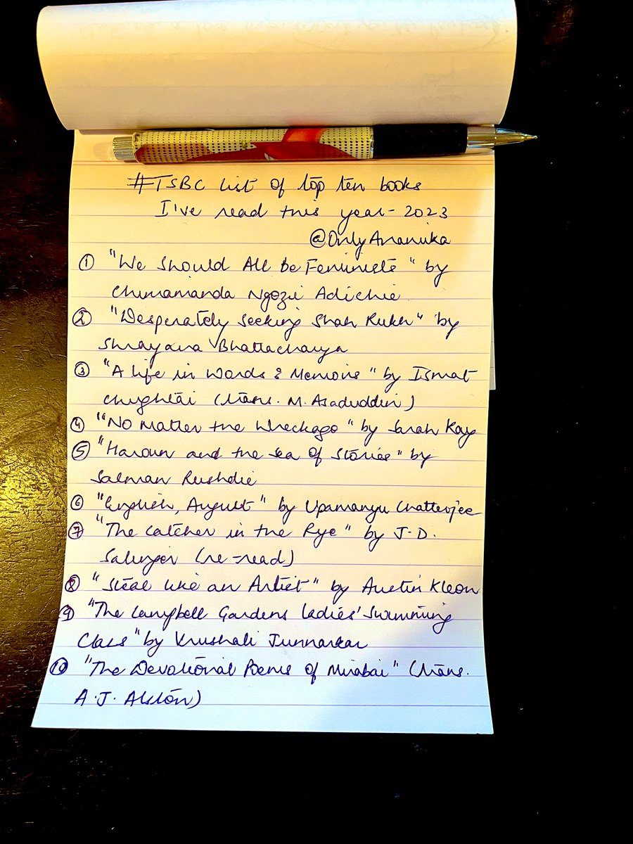 OnlyAnamika's tweet image. Here we go!
#TSBC #ReadingLists 😊