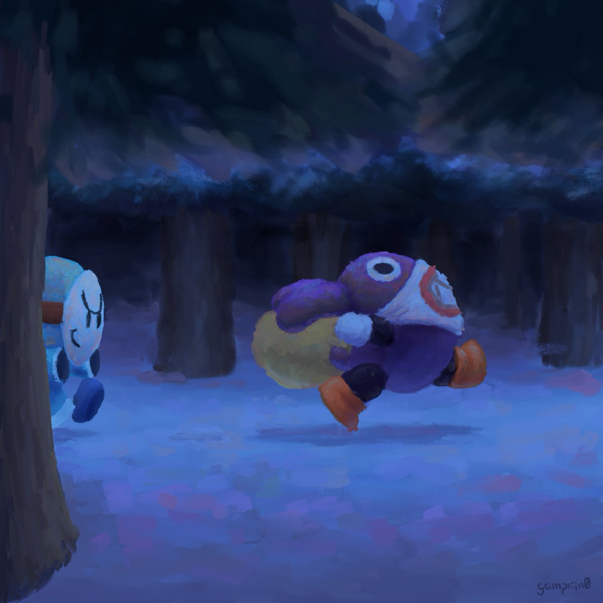 gampkin0's tweet image. 🌟 Trail of the treacherous
Nabbit's Winter ❄️
___
#Art #Illustration #YearOfTheRabbit #SuperMario #Nintendo #Fanart