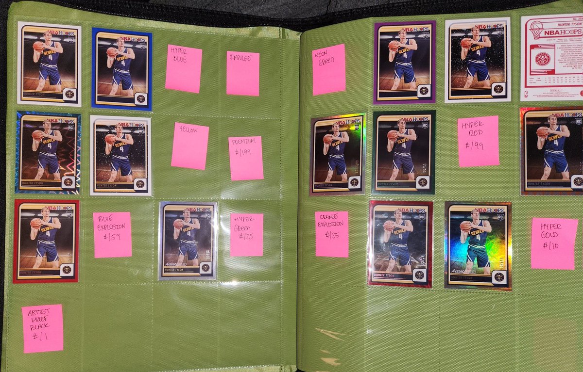 Scott Trull (@trottscull) on Twitter photo In search of variations of 2023-2024 Hoops #259 <a href="/h_tyson5/">Hunter Tyson</a> to complete Rainbow. #denvernuggets #Huntertyson #hoops #whodoyoucollect #Panini In search of variations of 2023-2024 Hoops #259 <a href="/h_tyson5/">Hunter Tyson</a> to complete Rainbow. #denvernuggets #Huntertyson #hoops #whodoyoucollect #Panini