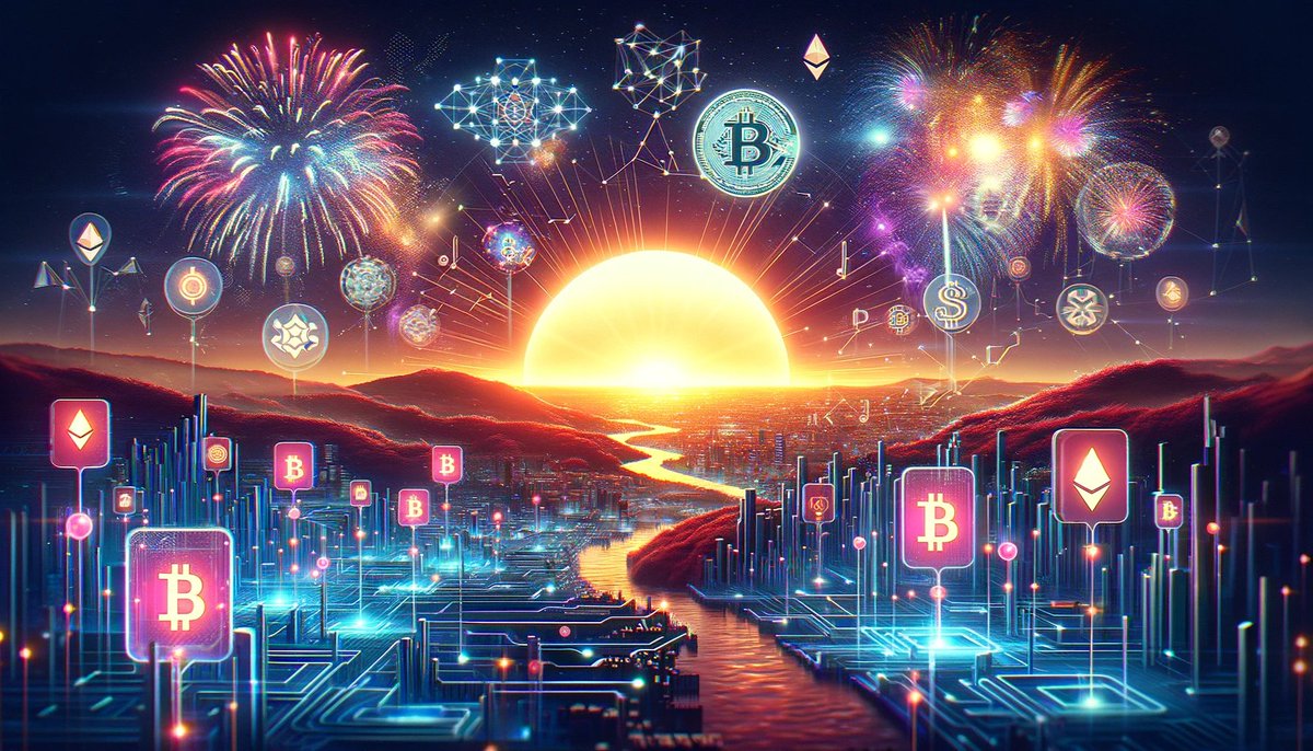 CryptoWinne's tweet image. GM #CryptoX! As we wrap up the year, let&apos;s take a moment to reflect on the dynamic journey of the crypto market. Here’s to new beginnings and more crypto adventures in the coming year! 🚀🎆 #NewYearEve #CryptoReflections