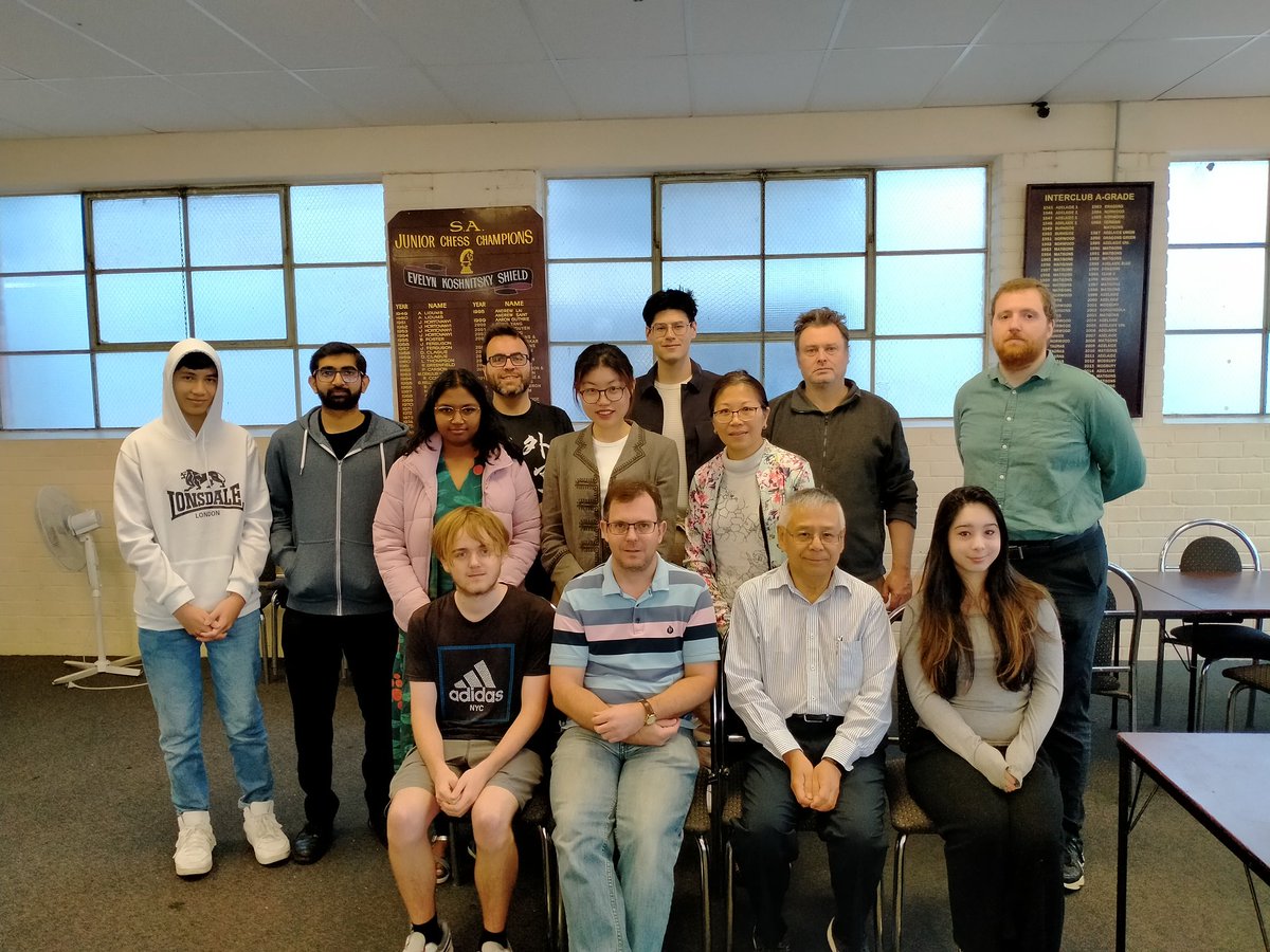 sachessau's tweet photo. Thank You to Peter for conducting the National Arbiter Training course in Adelaide. It was fantastic to see 8 locals plus 4 interstate visitors attending the training. Good luck in the exam to all participants.
#SACA #Chess #Adelaide #AusChess #Arbiter #FIDE #SAJCL #JuniorChess https://t.co/MjbzIgZZUO